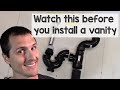 How to plumb a sink through the floor (complicated install) (AMAZON LINKS)