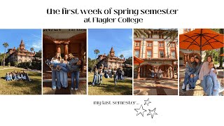 first week of spring semester at Flagler College (my last semester)!