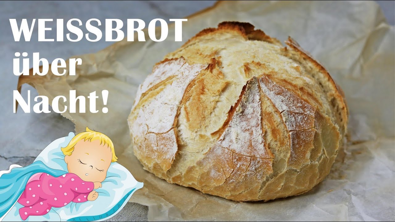 Update BROT IM SCHLAF BACKEN - EINFACHES ÜBERNACHTBROT - BROT MIT ÜBERNACHTGARE - OVERNIGHT BREAD ENG SUBS