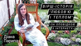 Діана Парипа. Вірш-історія &quot;Любов&#39;ю і теплом&quot;