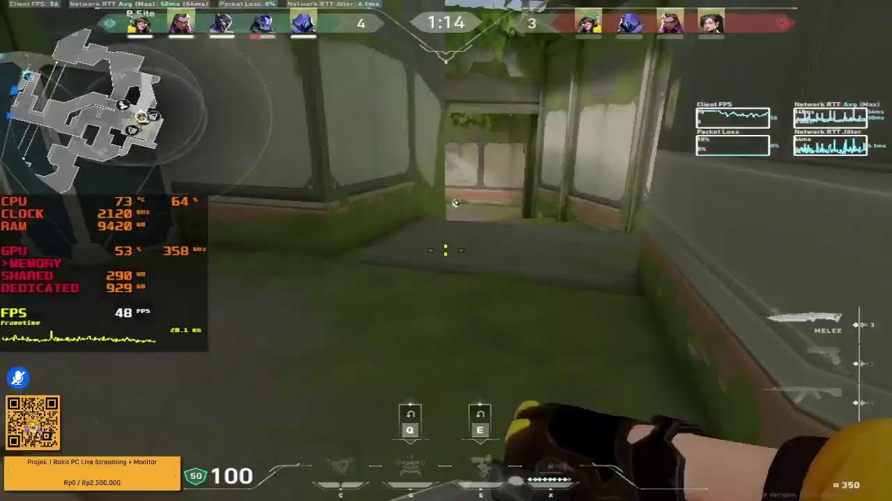 test Winteknogi Gaming Studio Live Stream | AMD HW H.264 (AVC) Encoder 3500 balanced high