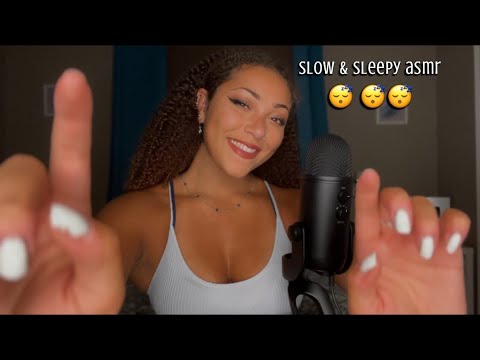 Slow & Sleepy ASMR | Personal Attention, Tracing, Natural Mouth Sounds 👄😴