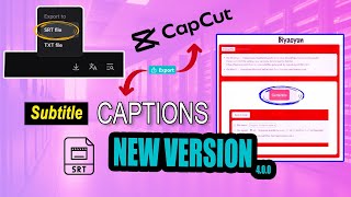 Export SRT from Capcut | Latest Version | CAPCUT for PC/MAC 2024