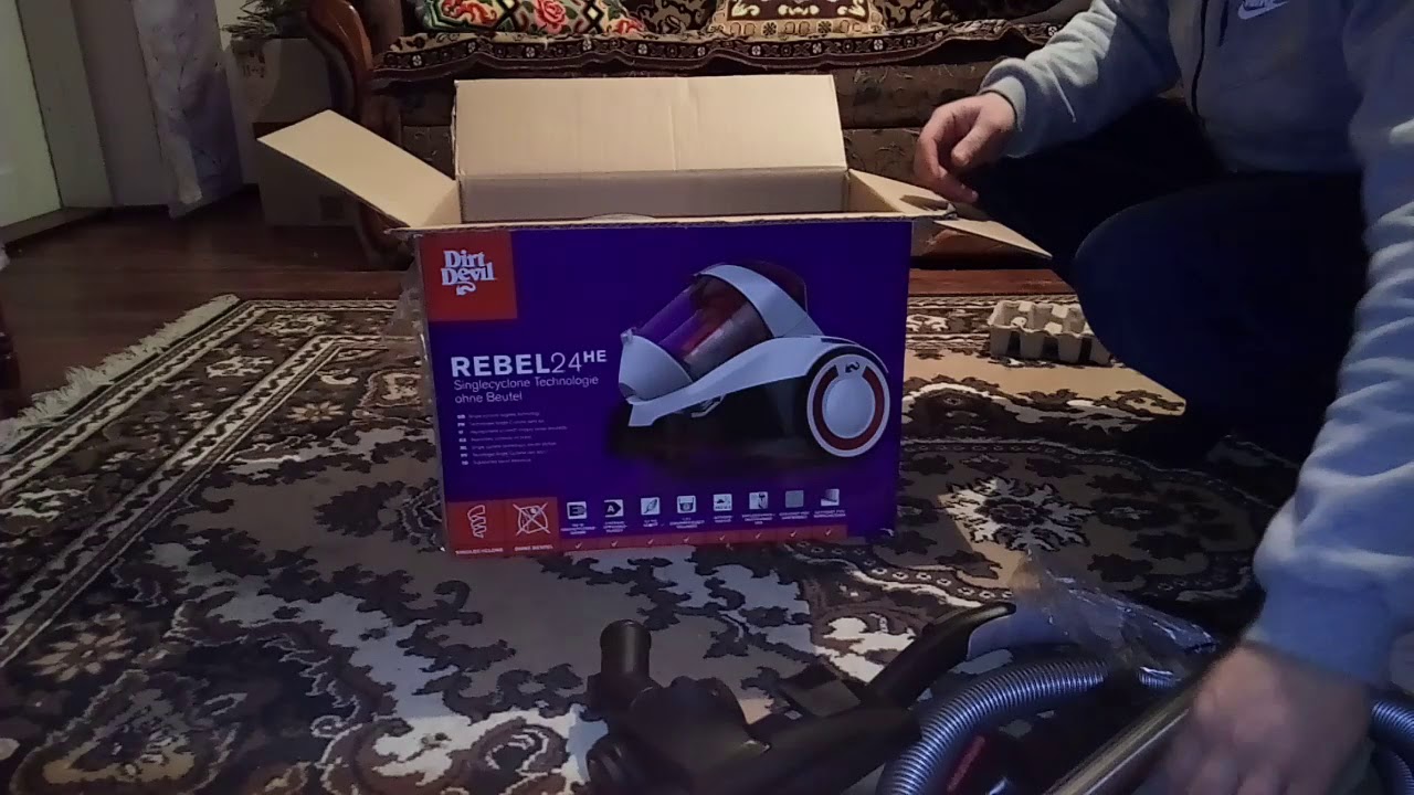 Розпаковка пилососа DIRT DEVIL Rebel 24 Polar White DD2224 0