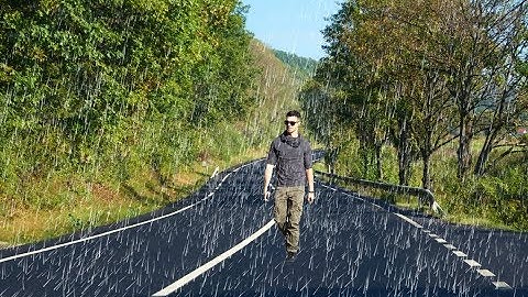 Photo rain effect in Photoshop || how to create rain effect photo