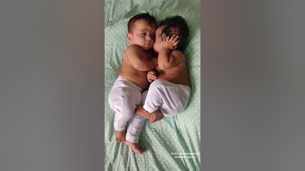 Twin babies brother sister love ❤️