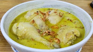 resep opor ayam bumbu instan / menu lebaran