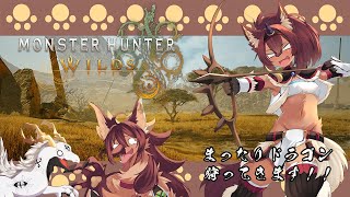 【#モンハンワイルズ #ネタバレ注意 】まったりドラゴン狩ってきます！モンスターハンターワイルズ上位周回【#vtuber #ケモノvtuber #コラボ配信 】