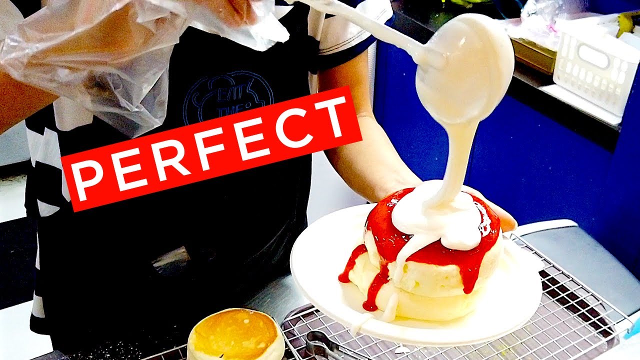 PERFECT PUFFY SOUFFLE PANCAKES Bangkok Street Dessert YouTube