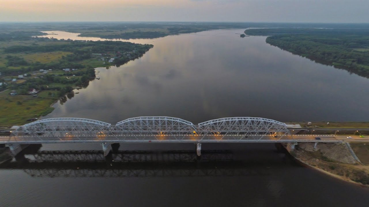 Мост через волгу в калязине