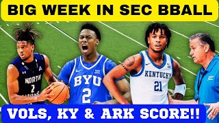 BIG WEEK IN SEC BBALL! KENTUCKY BASKETBALL, TENNESSEE BASKETBALL, ARKANSAS BASKETBALL, JOHN CALIPARI