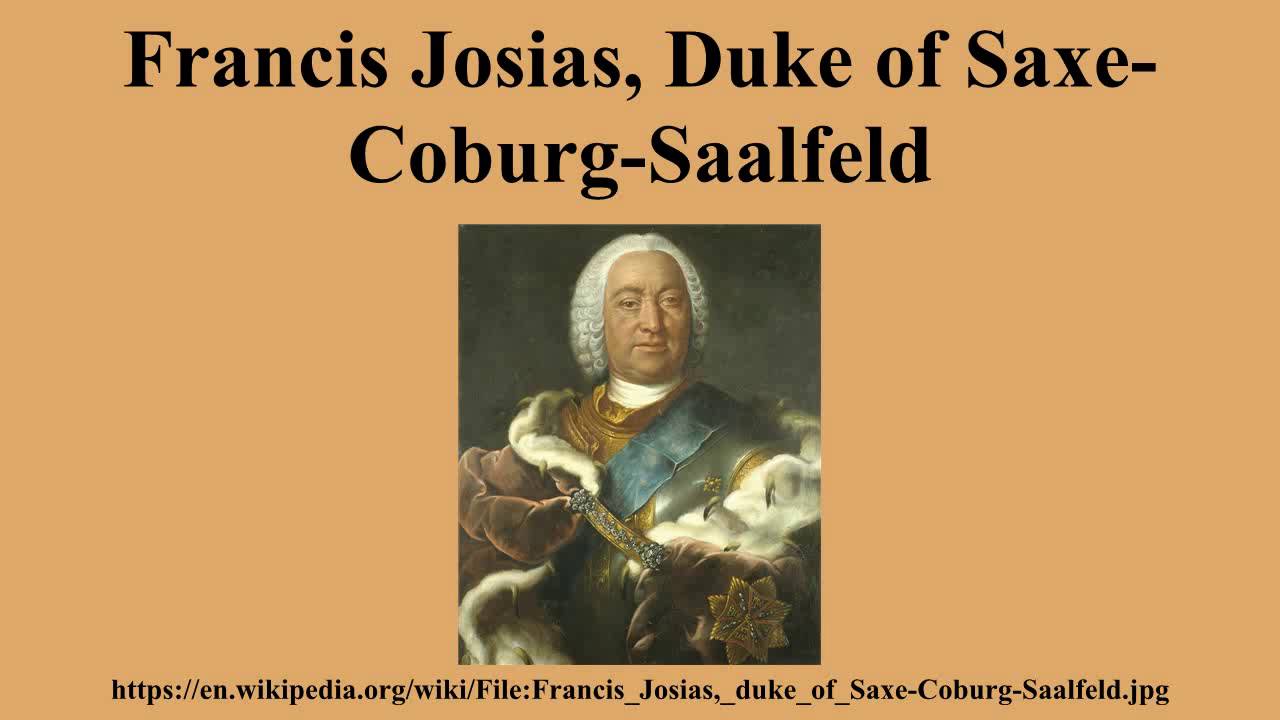 Francis Josias, Duke of Saxe-Coburg-Saalfeld