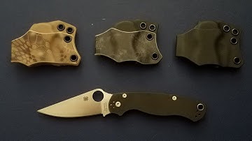 Spyderco Paramilitary 2 and Ka-Bar TDI Sheaths