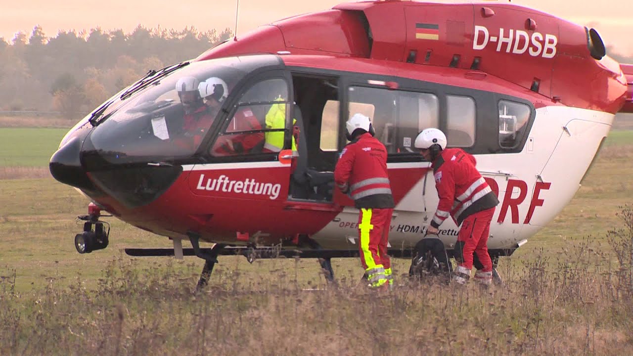 Christoph Berlin Landung Flugplatz Saarmund und Start in den Nachthimmel