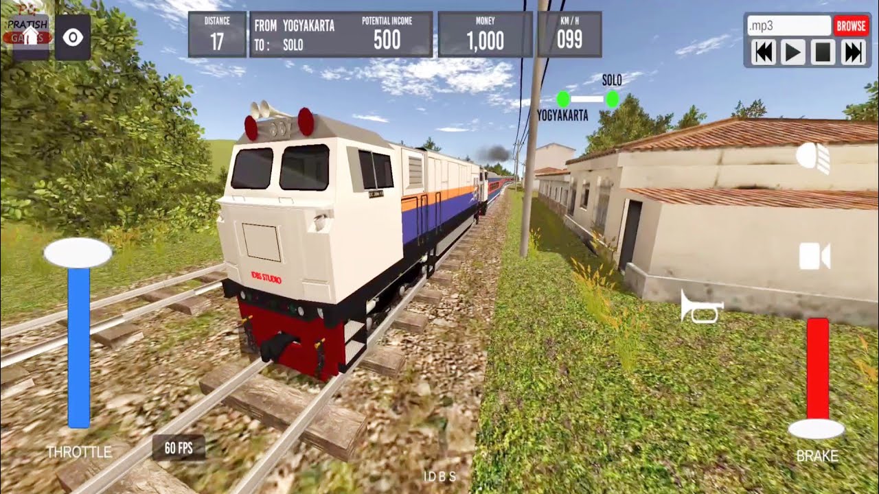 Express Train Driving in IDBS Indonesia Train Simulator - #5 Android Gameplay Videos | Train Games
