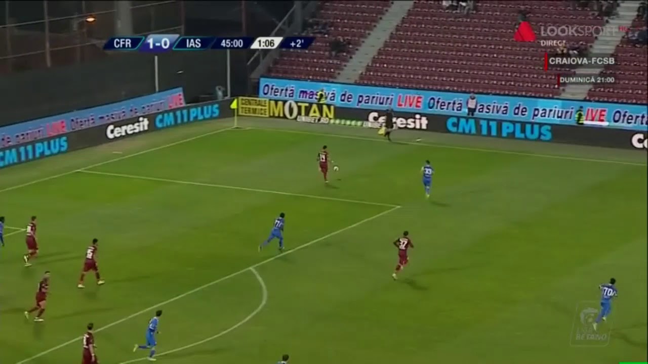 Arlauskis respinge sutul lui Patrick Petre! CFR Cluj - Poli Iasi - Etapa 12 - Liga 1 poli iasi facebook