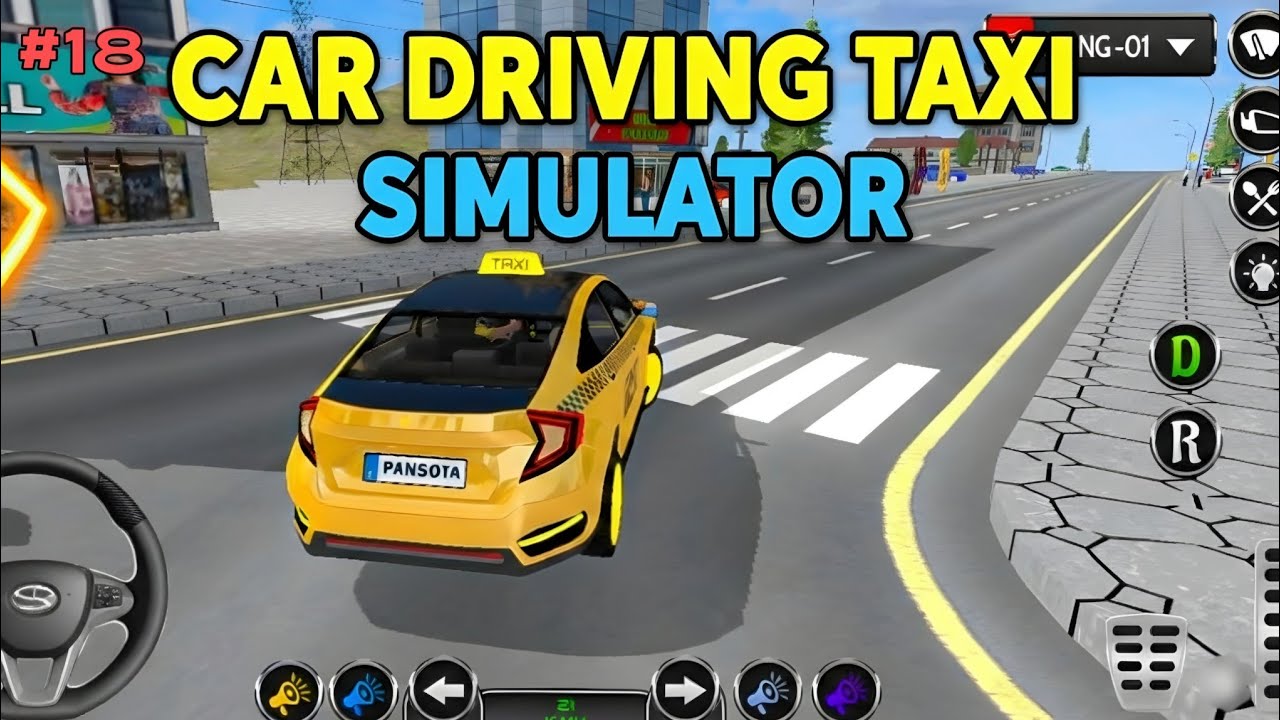 Car Driving Taxi Simulator || City Mode Game Play 