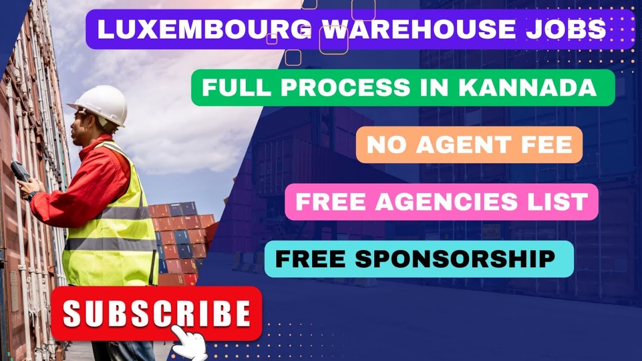 Warehouse Jobs in Luxembourg | free recruitment agencies | Top Companies | Kannada