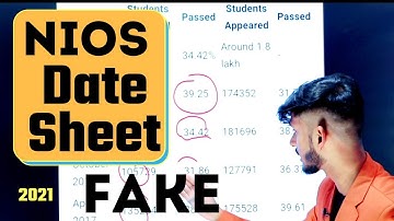 Nios Date Sheet is fake ?  How to Download Hall Ticket JAN - FEB Exam 2021.