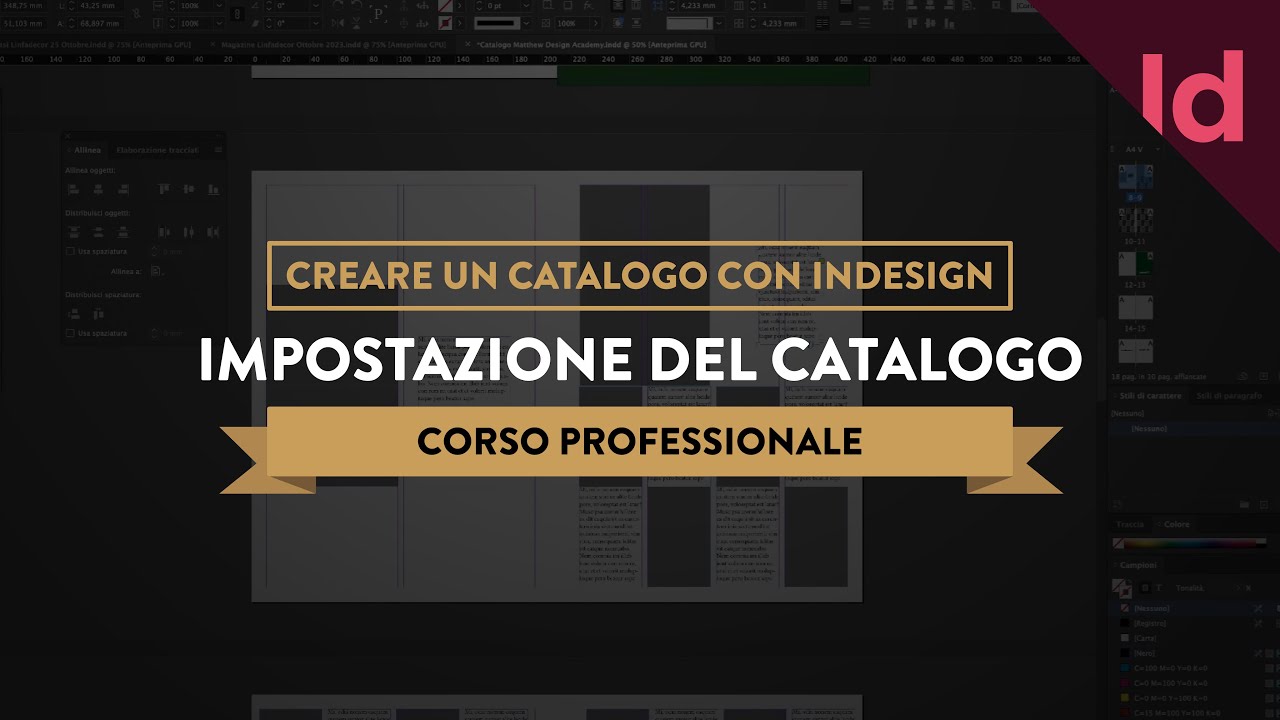 Impostazione Di Un Catalogo | Corso Indesign - YouTube