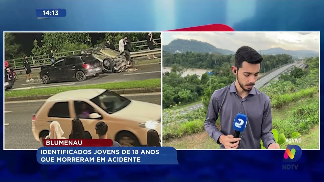 Blumenau: identificados jovens de 18 anos que morreram em acidente