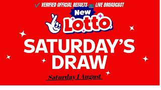 The National Lottery Lotto draw results from Saturday 1 August 2026