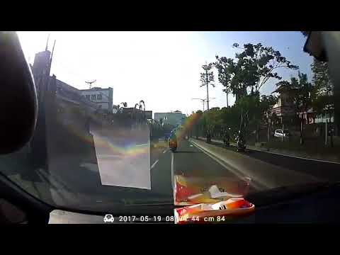 Bus crash into barrier in Jakarta - Bus crash into barrier in Jakarta
