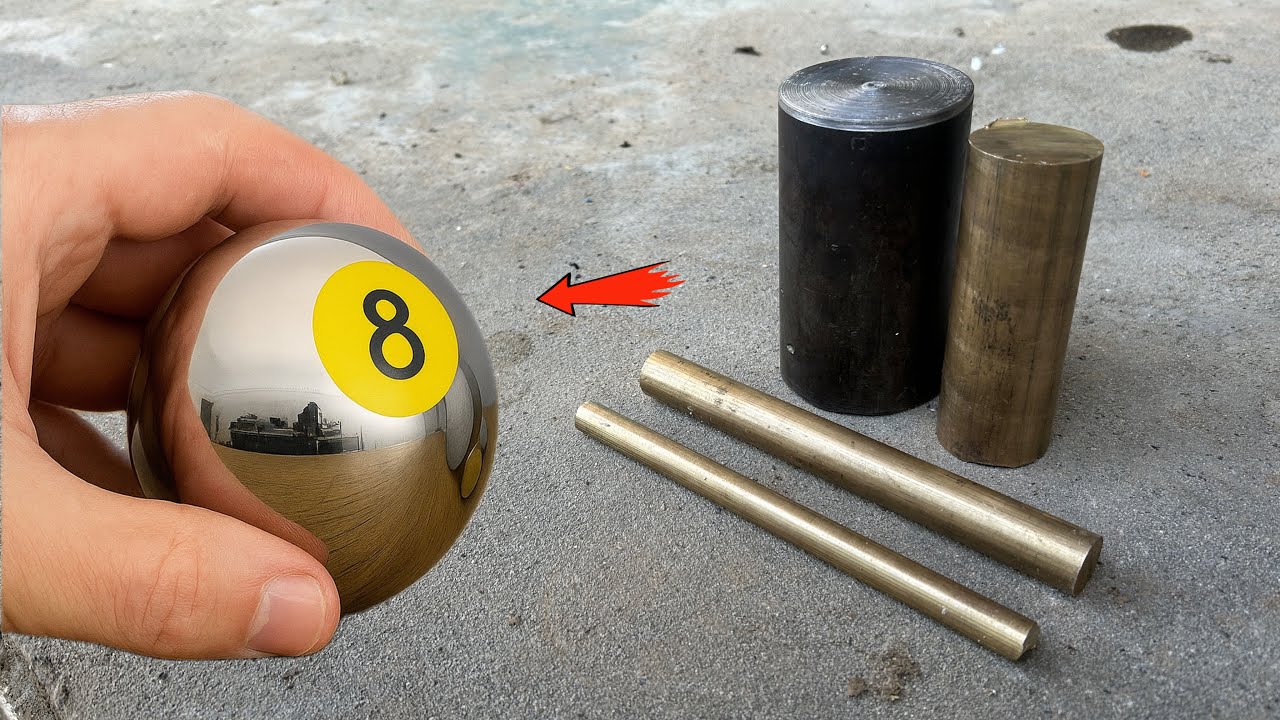 This Pool Ball Is NOT Normal! | Made from Stainless Steel & Copper