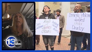 Community members rally outside Monroe County DA Sandra Doorley's office over viral traffic stop image