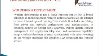 Web development services in uk