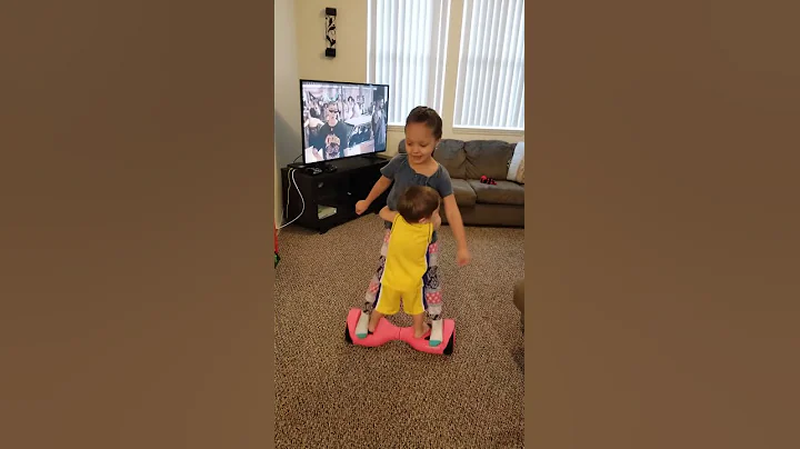 Mae Mae hover board tricks