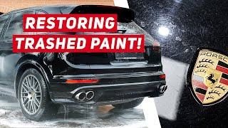 DISASTER! Soft Black Paint Correction & Ceramic Coating - Porsche Cayenne S screenshot 2