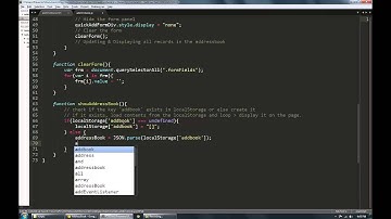 Create an Address Book App using Javascript