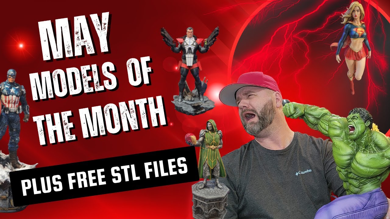 May Model Sc MAY MODELS Announcement PLUS FREE STL Files- 3D Printing - YouTube