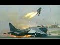 Fighter Pilot Ejects At The Last Moment