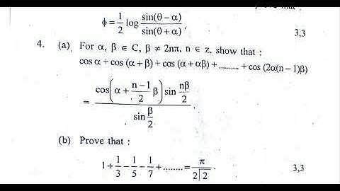 B.A/Bsc| Mathematics| Paper 3 |Semester 1 trignometry and matrices| PU