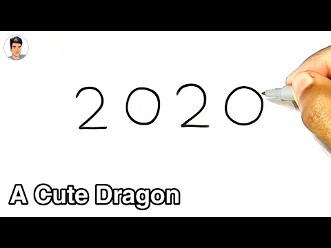 How To Draw A Cute Dragon From 2020  How To Draw A Cute Dragon Easy  Easy Drawing