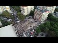 İzmir'de yıkılan binalar havadan görüntülendi