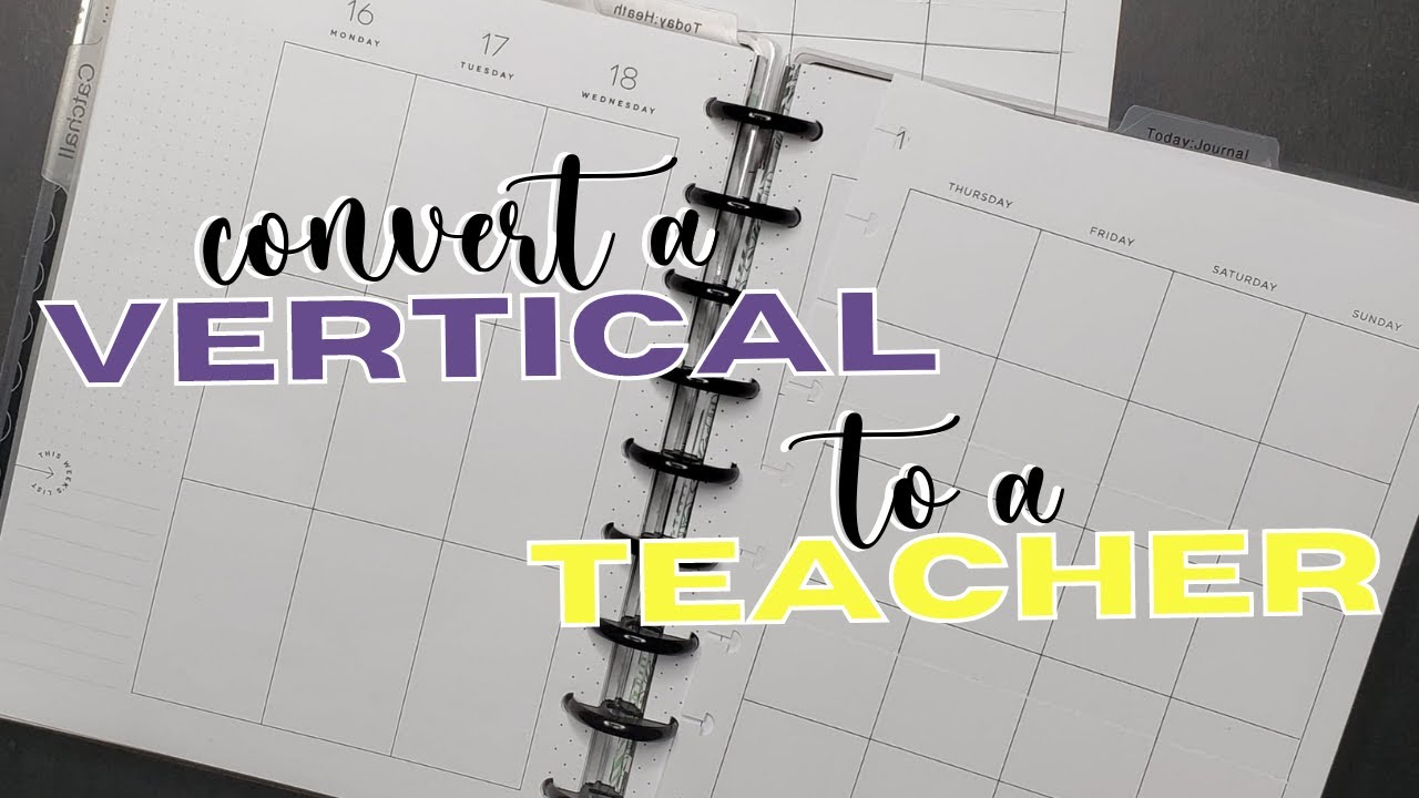 LOW COST/NO COST PLANNING CONVERT VERTICAL TO TEACHER LAYOUT YouTube