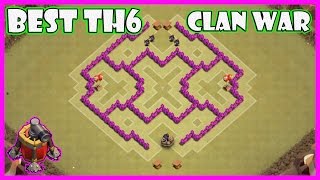 Best Town Hall 6 Clan War Base Defense Strategy Design Layout With Air Sweeper