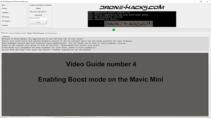 Drone Hacks guide number 4 boost mode on the Mavic Mini