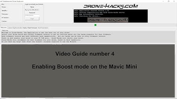 Drone Hacks guide number 4 boost mode on the Mavic Mini