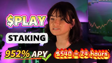 Stake PLAY coin!🔥 Staking PLAY token in the Hottest Crypto Project for 952% APY🔥