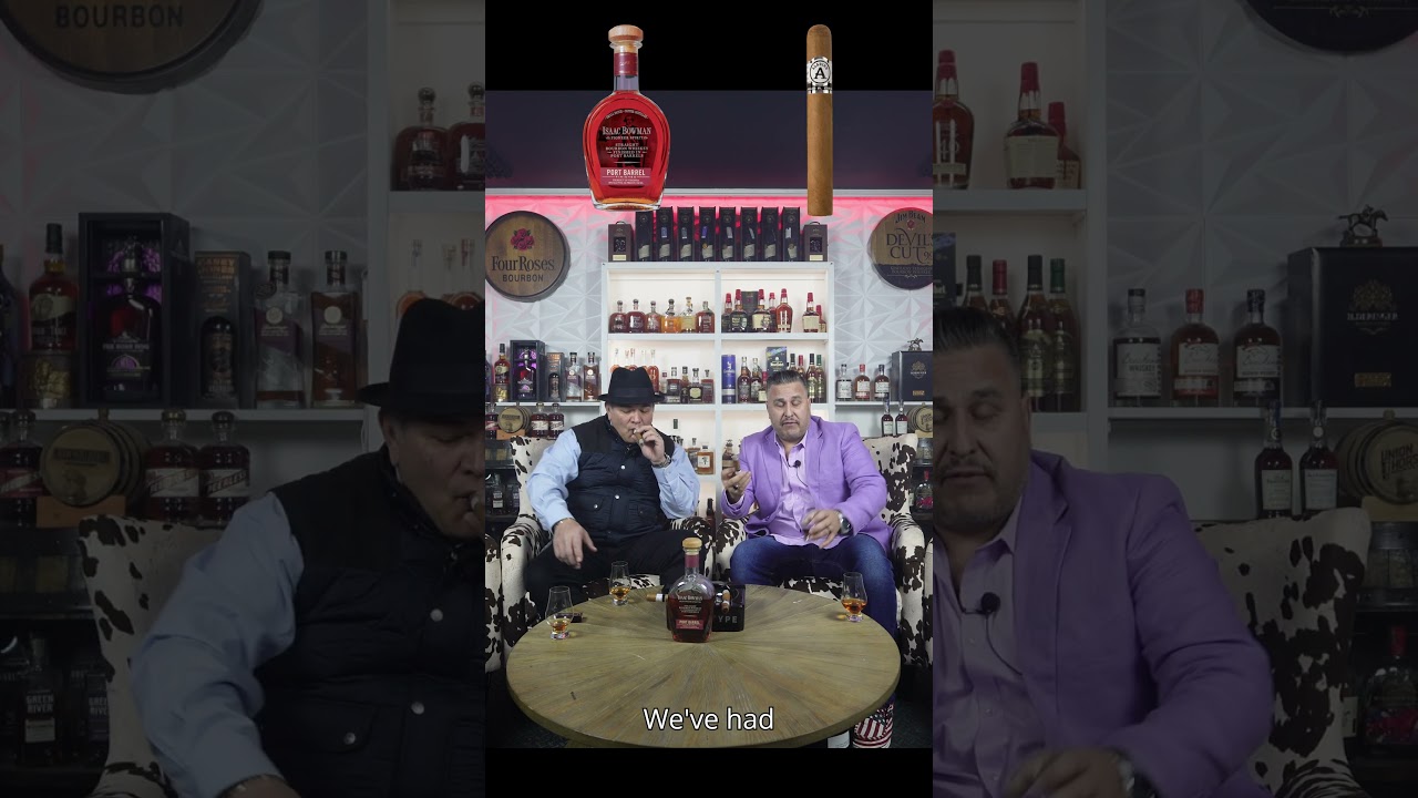 ISAAC BOWMAN BOURBON PAIRED WITH ALADINO CIGAR 