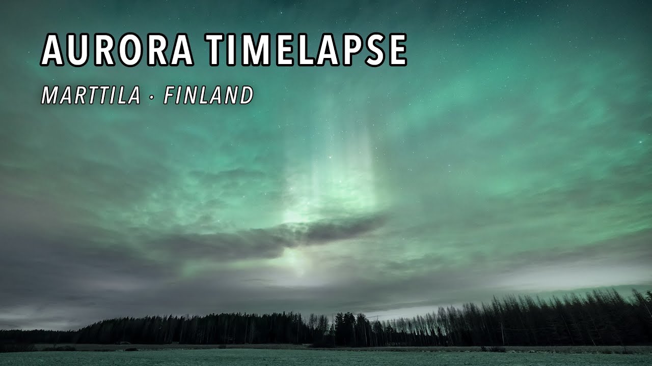 Auroras 12.12.2025 | Northern Lights Breaking Through Clouds in Southern Finland