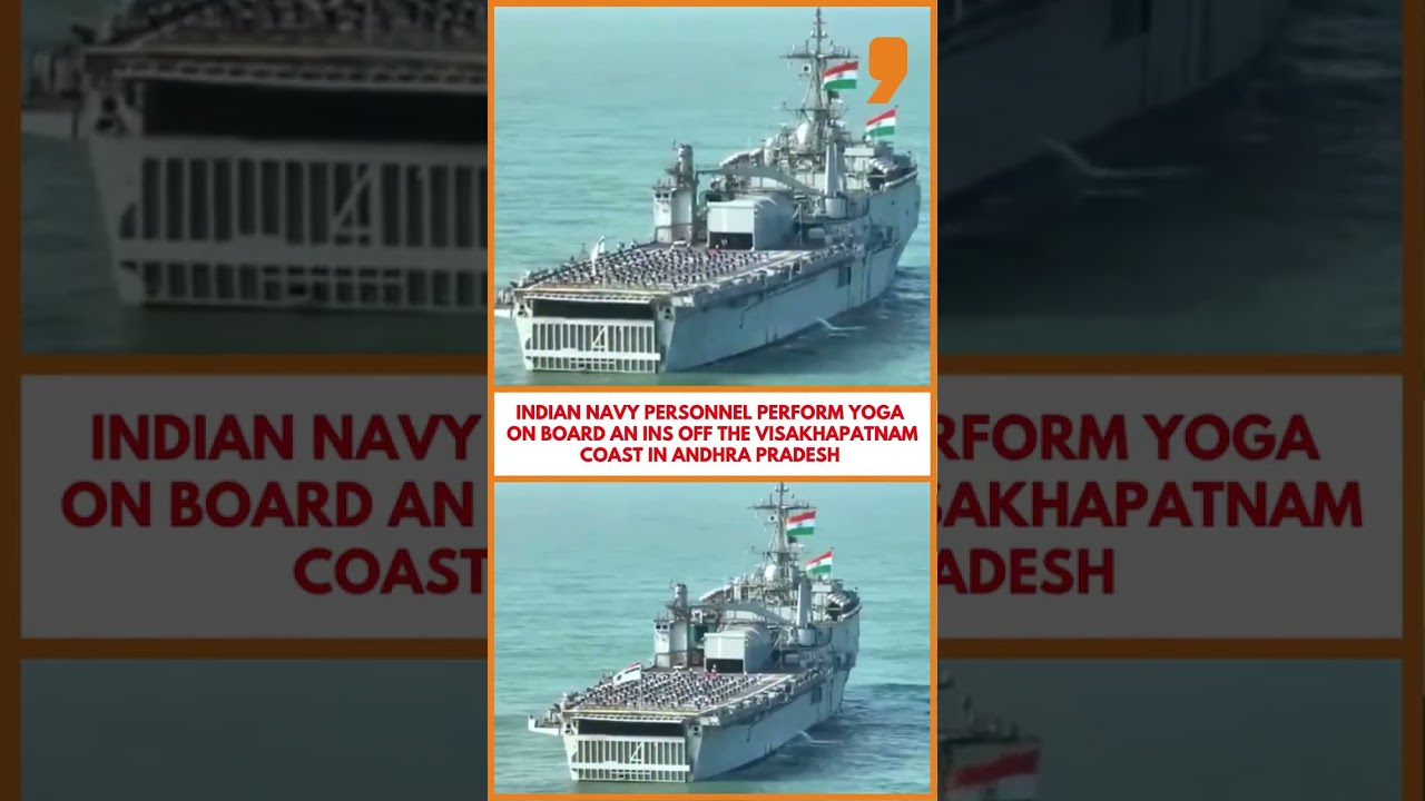 Indian Navy Marks Yoga Day 2025 with Onboard Sessions off Vizag Coast | News9