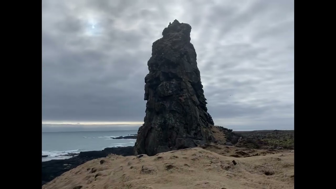 Snaefellsnes Trail Run: Dritvík Cove, Búðir, Lóndrangar (Iceland, March 2022) — Lóndrangar — video poster