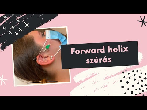Forward helix piercing szúrás