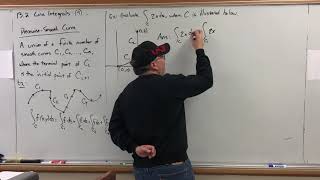 13.2 Line Integrals (video 5) - Piece-wise Smooth Curves; Example #2