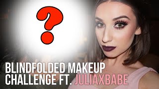 BLINDFOLDED MAKEUP CHALLENGE ft Juliaxbabee